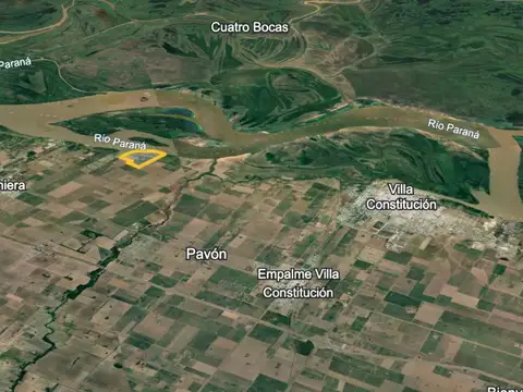93 ha CON 1000 METROS DE FRENTE AL RIO EN FIGHIERA