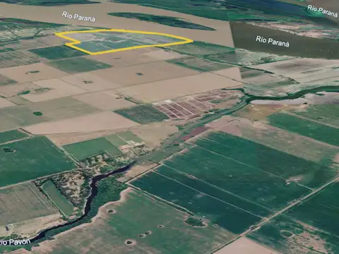 93 ha CON 1000 METROS DE FRENTE AL RIO EN FIGHIERA