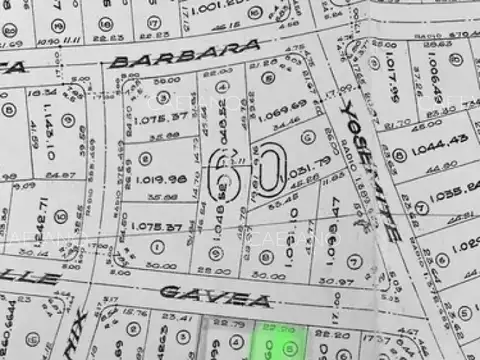 Terreno en Venta 22  mts Frente