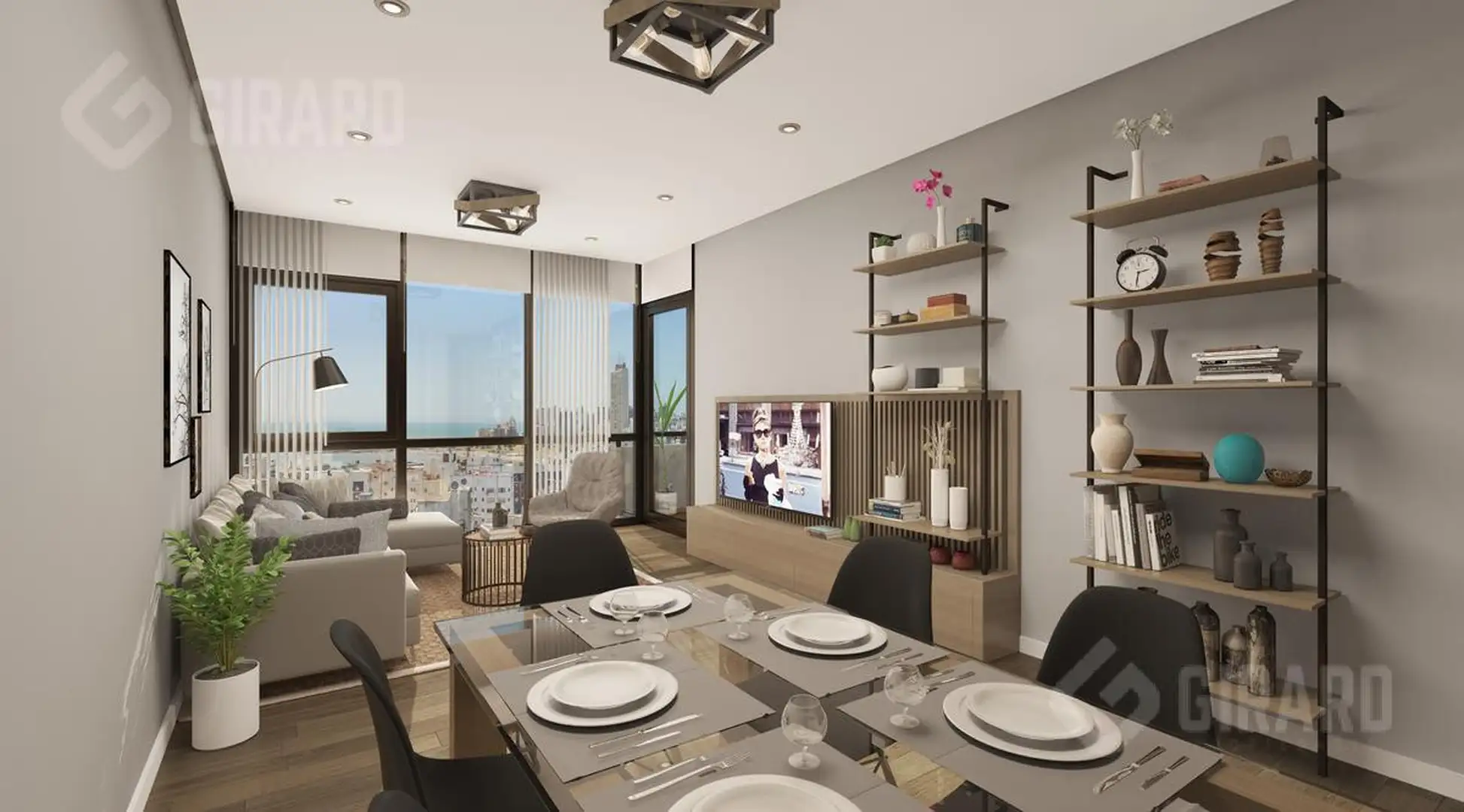 Depto 2 amb con dependencia, 65m2 cubiertos, balcón y cochera — Centro