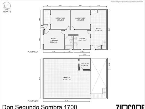Depto Tipo Casa en Venta de 2 dormitorios
