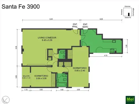 Avenida Santa Fe 3900, Piso 9