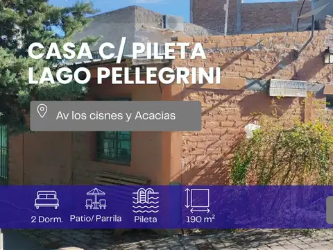VENTA CASA 3 DORMITORIOS EN LAGO PELLEGRINI