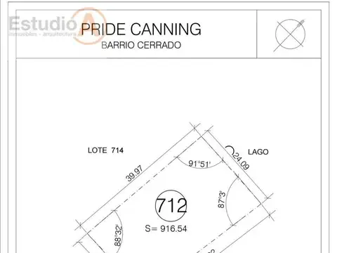 Terreno en Venta de 916,0 m2
