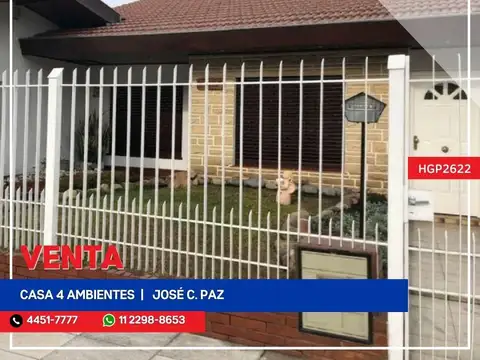 Casa - Venta - Argentina, José C Paz - Domingo Faustino Sarmiento 3700