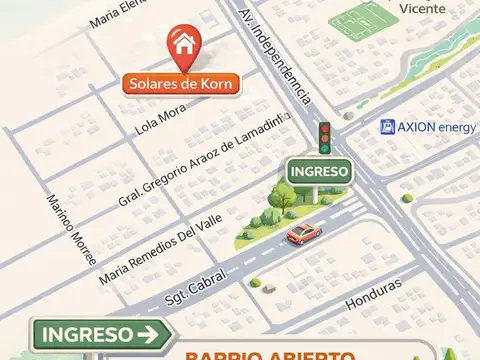 Venta lote en "solares de korn" 250 m2 s/ expensas