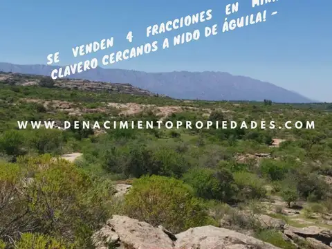 TERRENO EN VENTA EN MINA CLAVERO DERECHOS POSESORIOS