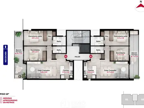 Departamento en Venta de 3 ambientes