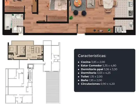 Departamento en Venta de Monoambiente