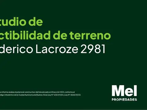 Terreno en Venta en Colegiales, CABA