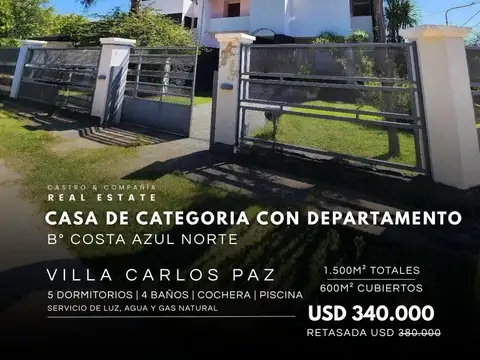 Casa 11 ambientes con 4 baños