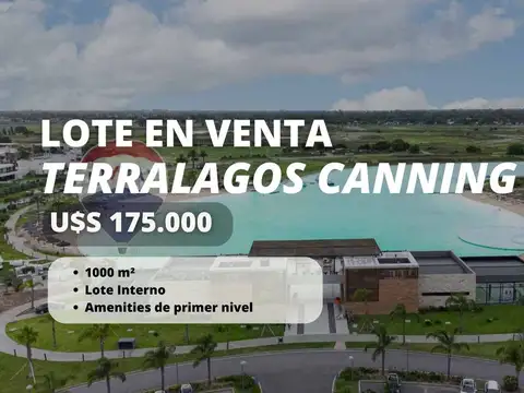 LOTE INTERNO EN VENTA TERRALAGOS CANNING