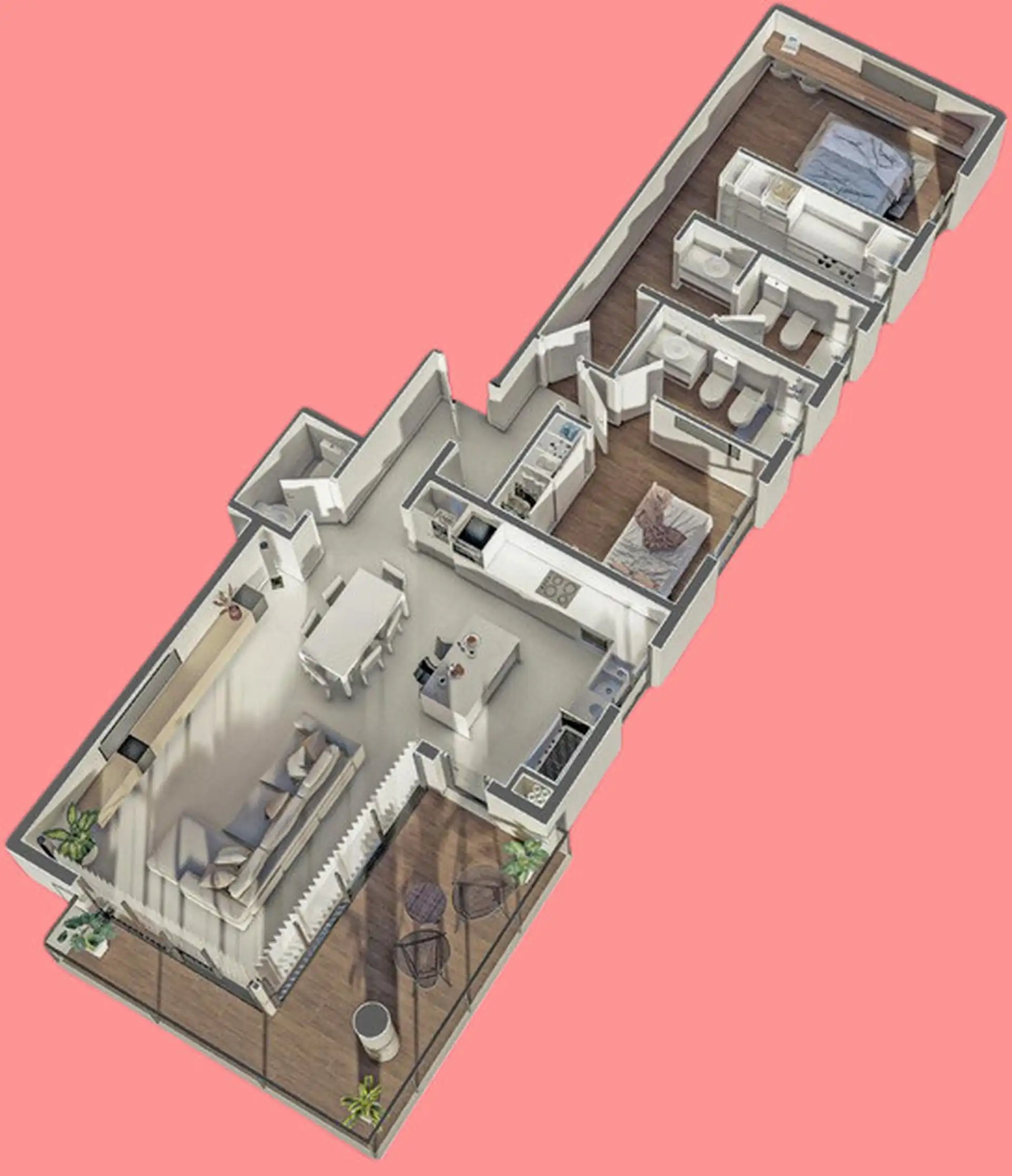 Depto 3 amb, 124m² con vista al mar — Punta Arena