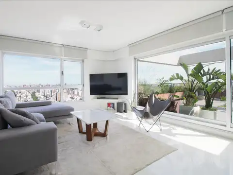 ALQUILER  3 AMBIENTES  CON ESCRITORIO AMOBLADO  CON 2 COCHERAS Y TERRAZA EN PALERMO