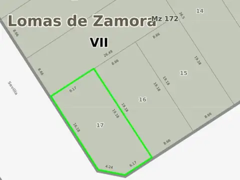 VENTA TERRENO LOMAS DE ZAMORA
