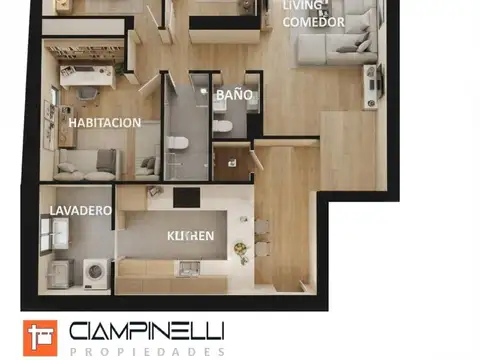 Departamento en Venta en Belgrano, USD 190.000