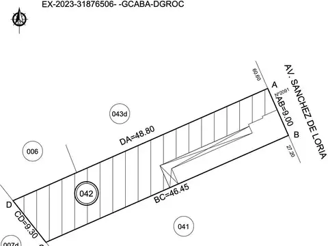 Terreno en Venta 47  mts Fondo