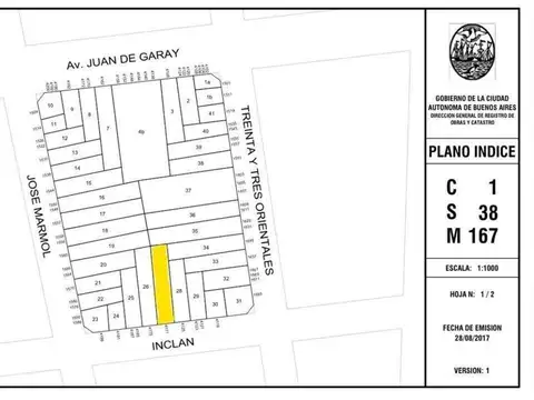 Terreno en Venta en Boedo, USD 220.000