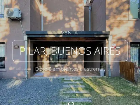 DEPARTAMENTO 3 AMBIENTES EN VENTA, PILAR