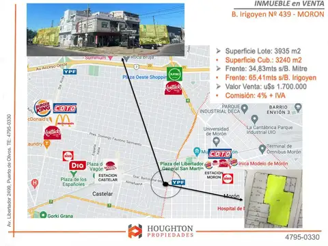 Bernardo de Irigoyen al 400