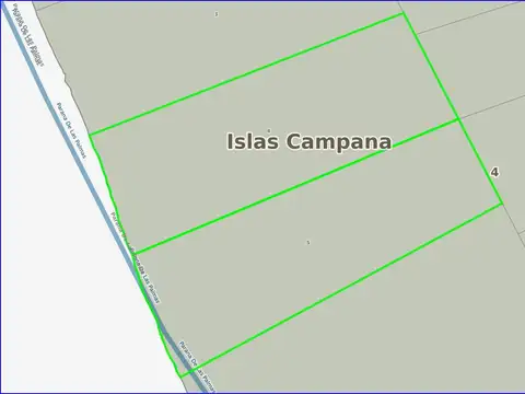 Fracciones de terreno en venta, Islas Campana, partido de Campana, sobre el Río Paraná. ACEPTA PERMUTA. ESCUCHA OFERTAS.