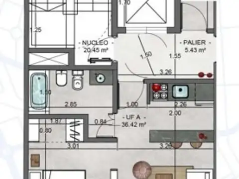 Departamento en el emprendimiento Forest 1200