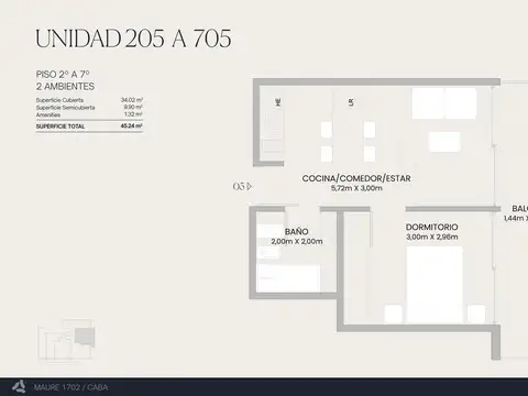 Departamento en Venta al Norte