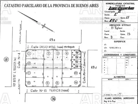 Terreno en Venta en El Talar, USD 750.000