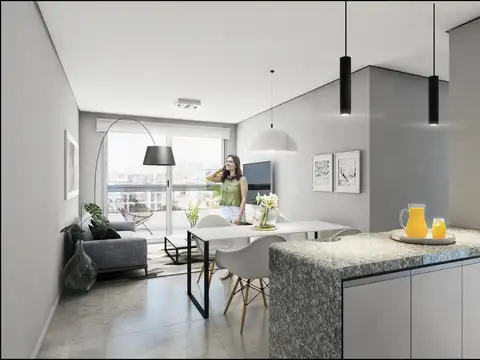 Departamento 3 ambientes con 2 baños