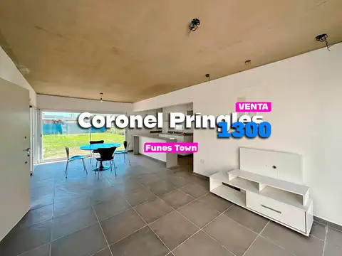 Casa de Diseño en venta, 1 Dormitorio Funes Town Coronel Pringles 1300