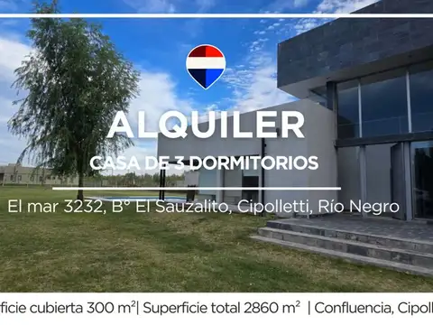 Casa en alquiler 4 dormitorios Cipolletti