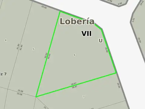 Terreno en venta - 1700Mts2 - Lobería