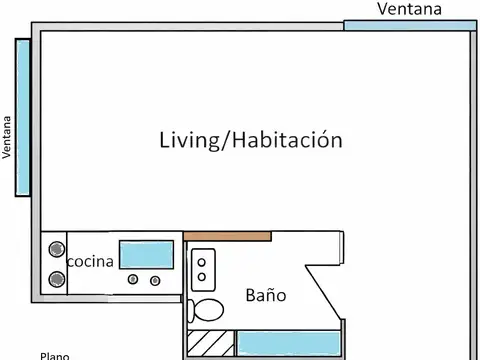MONOAMBIENTE EN ALQUILER