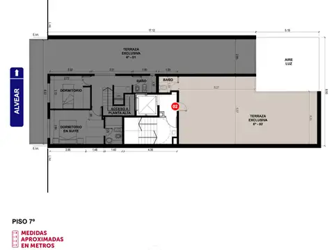 Departamento Monoambiente con 1 baño