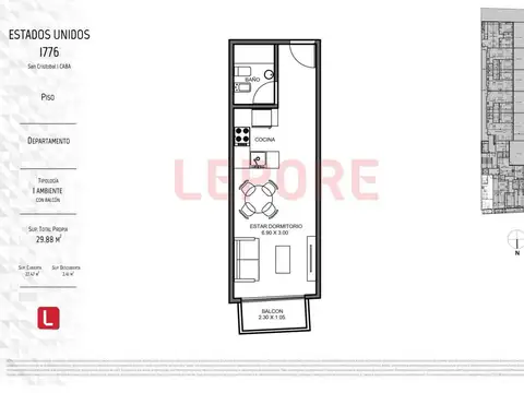 Departamento en Venta Apto profesional