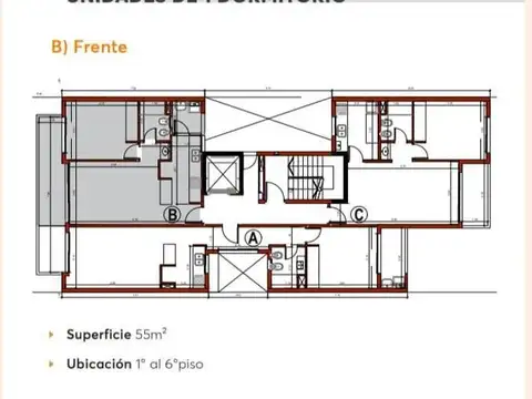 Departamento en Venta de 2 ambientes