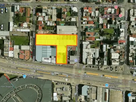 Lote 844 m² frente Shopping San Justo - 22 m. de frente s/Avenida - S.Justo (Ctro)