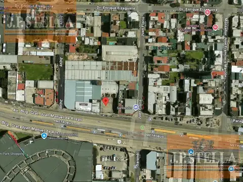 Galpón 2015 y Lote 844 m² frente Shopping San Justo - salida a 3 calles - S.Justo (Ctro)
