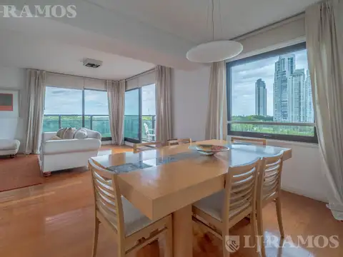 Puerto Madero. Torres River View. Tres ambientes con cochera fija.