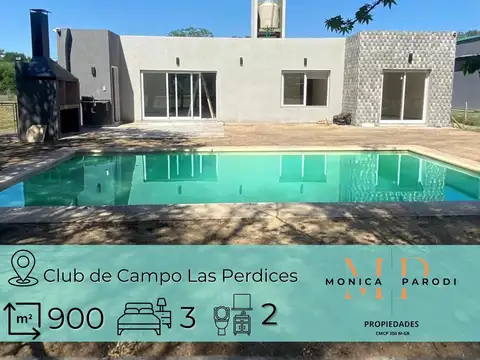 Casa en venta en Club de Campo Las Perdices – Ruta 3, km 47