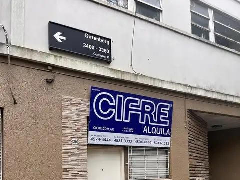 Departamento únicamente APTO PROFESIONAL/ COMERCIAL  1 ambiente en Villa Devoto