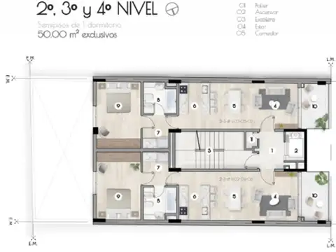 Departamento en Venta de 1 dormitorio