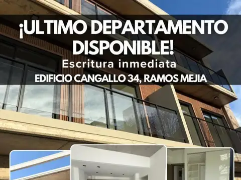 Departamento a estrenar 2 ambientes coch. opc.- Ramos Mejía