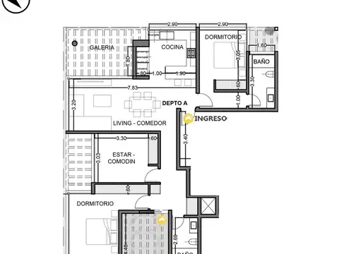 Departamento - Aldea Fisherton