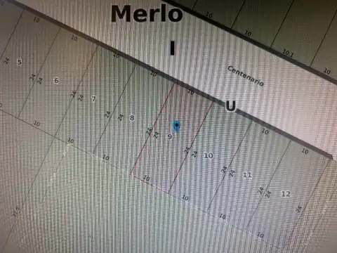 Terreno en Venta 10  mts Frente