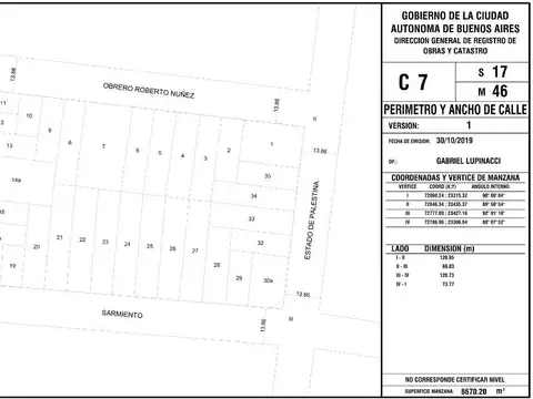 Estado de Palestina  al 600, Almagro