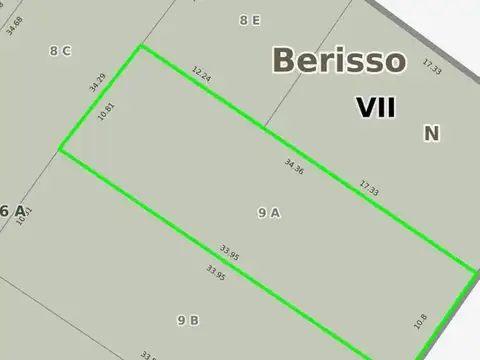 Terreno en Venta de 341,0 m2