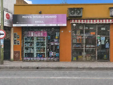 Venta en block de 2 locales con vivienda, en Munro