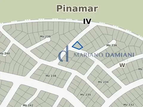 Lote Unifamiliar en Venta en Pinamar Zona Alamos