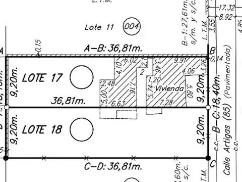 Terreno en Venta de 339,0 m2